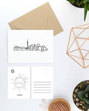 Load image into Gallery viewer, City Skyline Postcard - Canada Print 5&quot;x7&quot; - Travel Gift and Mementos of cities you love - Collectible Minimalist Prints