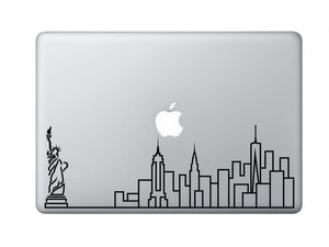New York Skyline Art Decal - Decorative sticker for MacBook / laptop / wall / door / window