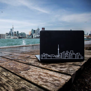 Toronto Skyline Art Decal - Decorative sticker for MacBook / laptop / wall / door / window