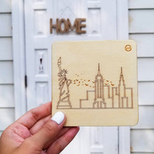 Load image into Gallery viewer, Laser-etch Skyline Coasters - Set of 4