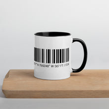 Load image into Gallery viewer, YYZ Mug with black Inside - Toronto Pearson Coordinates - Collectible Travel Mug