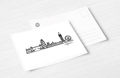City Skyline Postcard - Europe Print 5