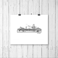 Load image into Gallery viewer, Skyline Prints - Australasia - Unframed digital graphic - 8&quot;x10&quot;