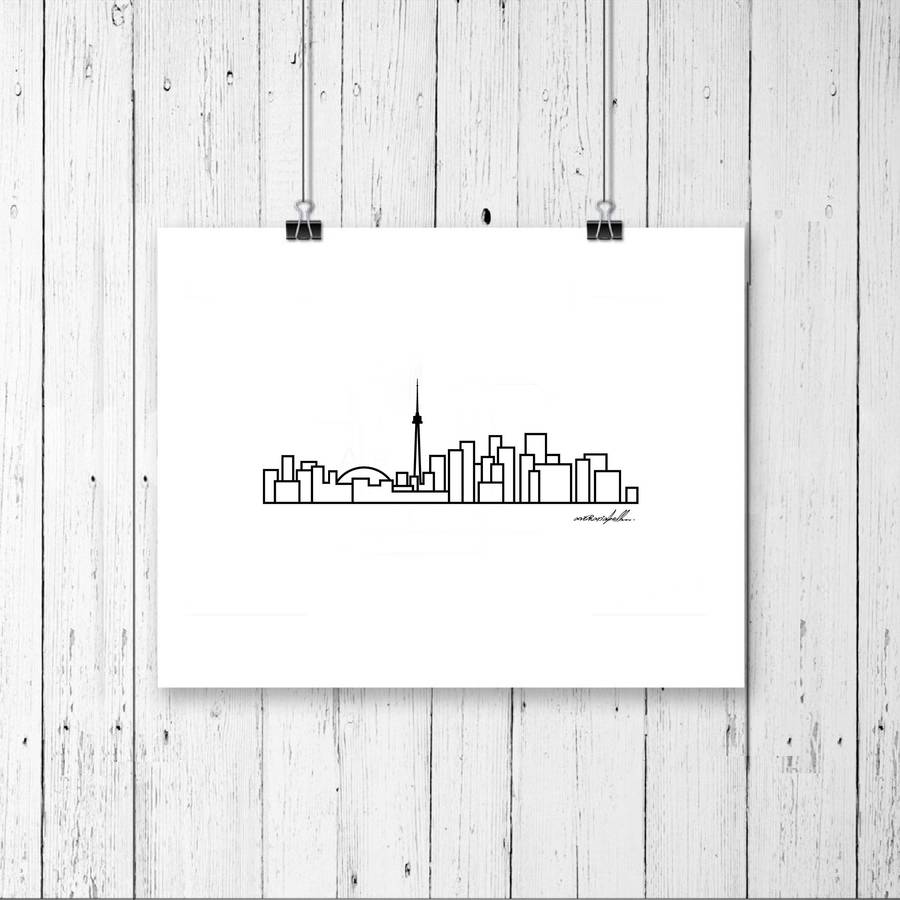 Minimalist City Skyline Prints - Digital Print 8
