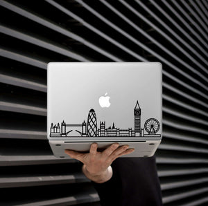 London Skyline Art Decal - Decorative sticker for MacBook / laptop / wall / door / window