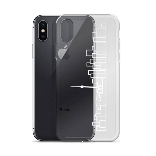 iPhone Case - Clear - White Skyline