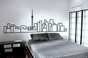 Toronto Skyline - Wall Decal - Decorative wall sticker for your home decor (no birds)