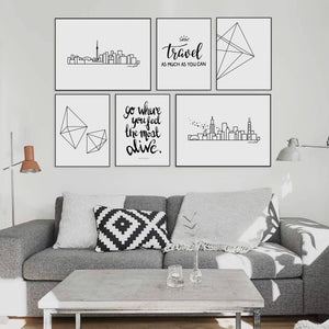 Typography Prints - Travel Quotes - Feel Alive - Unframed digital graphic