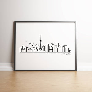 City Skyline Prints - UNFRAMED digital poster print - 18"x24"