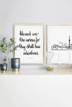 Load image into Gallery viewer, Typography Prints - Travel Quotes - Blessed - Unframed digital graphic