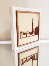 Load image into Gallery viewer, Laser-cut Toronto - Mounted on woodblock - Decorative Wall Art - Small 6&quot;x6&quot;