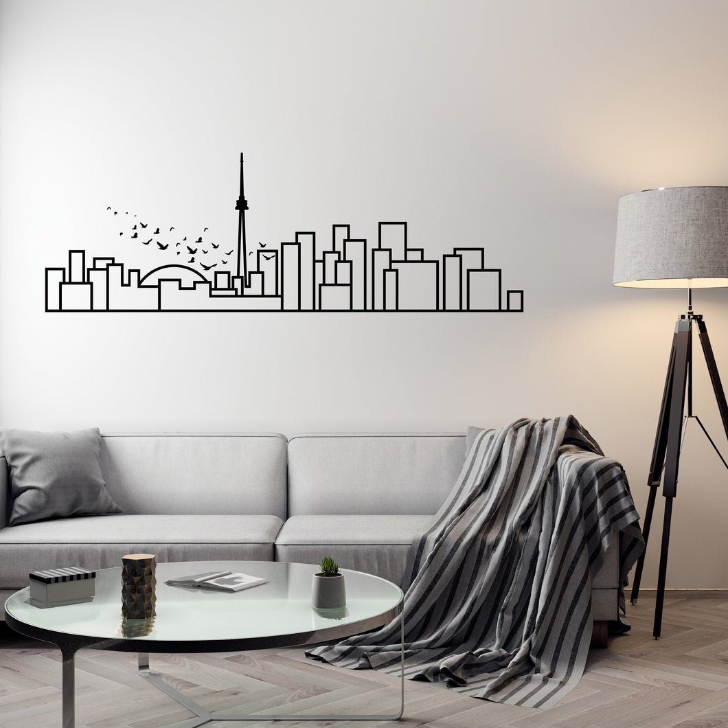 Toronto Skyline - Wall Decal - Decorative wall sticker for your home decor
