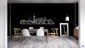 Minimalist Wall Decal - Toronto Skyline - Decorative wall sticker for your home decor - Travel themed and Scandinavian inspired design