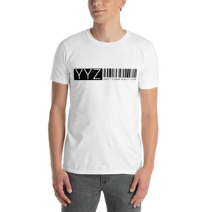 YYZ Short-Sleeve Unisex T-Shirt -With Toronto Pearson Coordinates -  Skyline Apparel