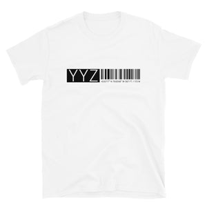 YYZ Short-Sleeve Unisex T-Shirt -With Toronto Pearson Coordinates -  Skyline Apparel