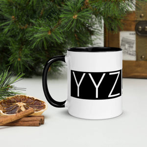 YYZ Mug with black Inside - Toronto Pearson Coordinates - Collectible Travel Mug