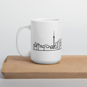 White Ceramic Skyline Mug - Toronto