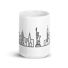 Load image into Gallery viewer, White Ceramic Skyline Mug - Customizable